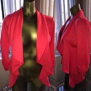 CORAL Unstructured Ruffle Ruched JACKET Small